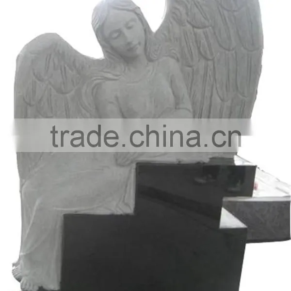Angel Headstone,China Nature Stone Tombstone photo-3