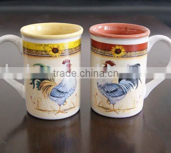 With Decal Mug Cup/ceramic Stoneware/