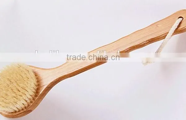 Long Handle Bamboo Body Round Cleaning Brush,hot Sale Body Cleaning Brush photo-2