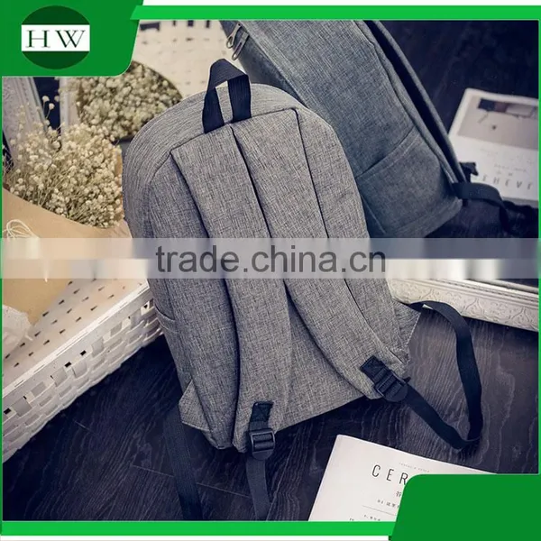 Promotion Korean Style Canvas Material Laptop School Kids School Backpack Bag photo-3