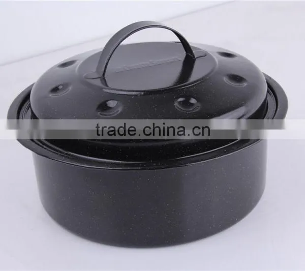 Cookware Set Enamel Round Roaster Pan photo-2