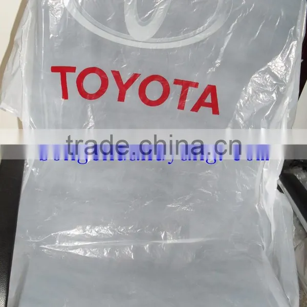 LDPE Plastic Clear Car Seat Covers With TOYOTA Printing 500 Pcs/roll photo-6