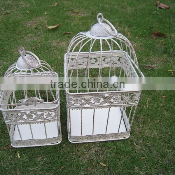 Europe and America Classic Style S/2 Bird Cage for Wedding Antique White Color photo-4