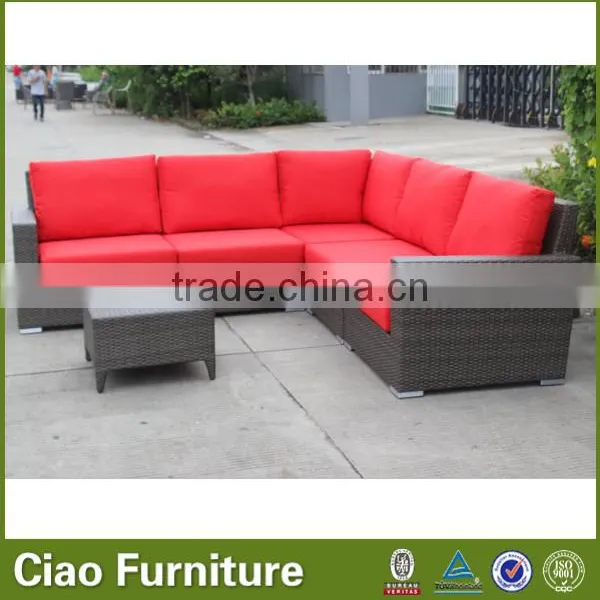 Modular Plastic Rattan Modern Outdoor Sofa Furniture photo-6