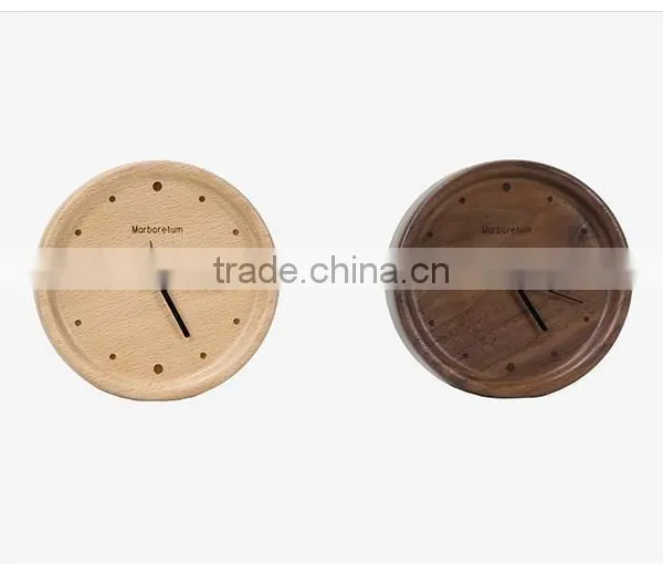 Carbon Baking Wooden Wall Digital Clock photo-3