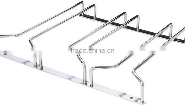 Household Under Cabinet Wire Wine Glass Rack photo-2