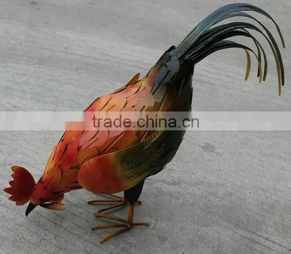 Metal Rooster Outdoor Garden Decor photo-3