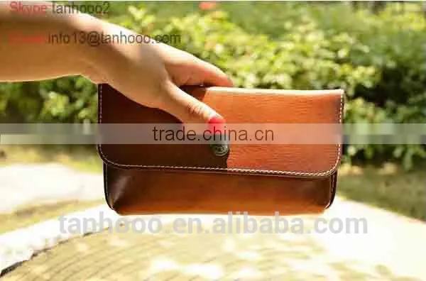 Classy Wholesale Elegant Genuine Leather Lady Envelope Clutch Bag photo-5