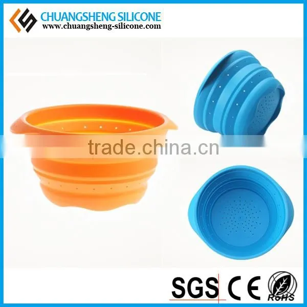 Foldable Eco-friendly Easily Arrange Silicone Wash Basin, Kitchen Basin, Fancy Folding Bowl photo-2