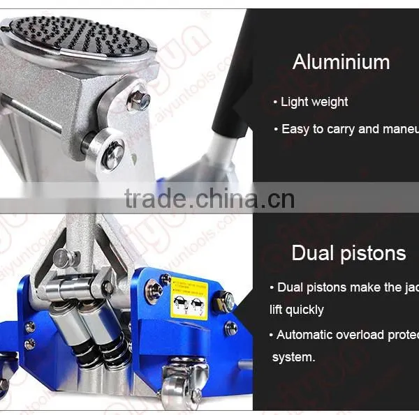 1.5T-3T Liftmaster 2Ton Aluminium Jack Low Profile High Lift Trolley Race Hydraulic Floor Jack Car Jack photo-3