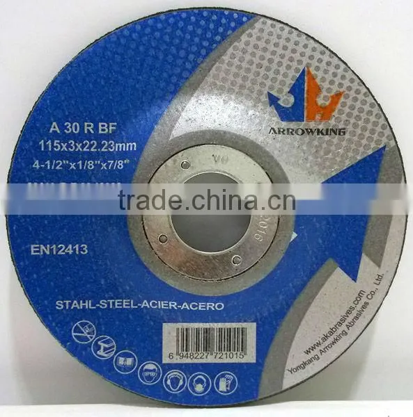 4-1/2" 115x3x22.23mm Deprssed Center Grinding Wheel for Metal photo-5