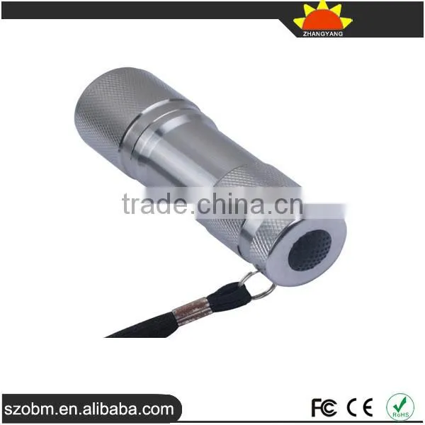 Mini Protable UV Light 365-370nm 9 LED Flashlight Torch photo-3