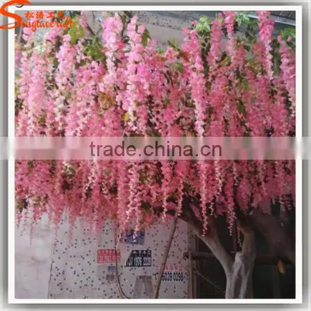 New Design Indoor Life Size Artificial Trees Plastic Cherry Blossom Branches for Wedding Decoration Cherry Tree photo-3