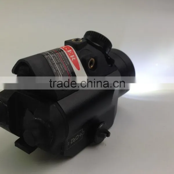 Erains TAC Optics Tactical Compact Pistol Weapon 225 Lumens Q5 LED Flashlight With 45 Degree 25 Lumens Red LED Light /Torch photo-4