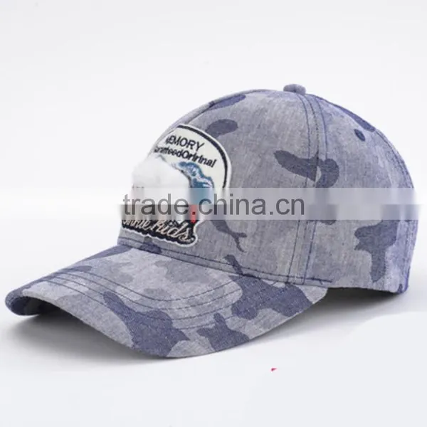 Custom Mens Camo 3d Embroidered Baseball Hats and Caps photo-3