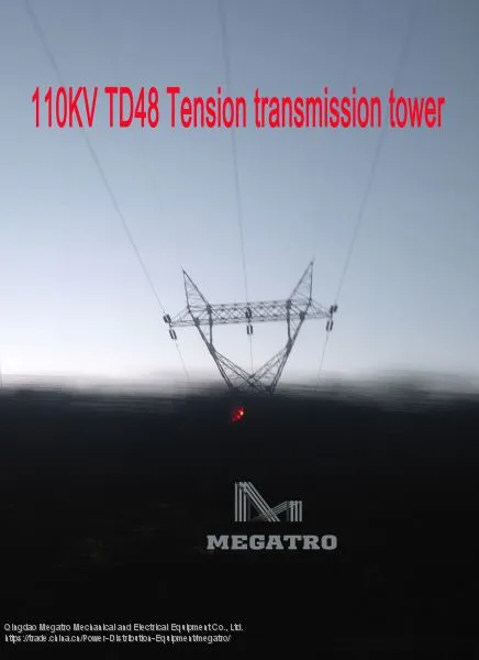 MEGATRO 110KV TD48 Tension Transmission Tower photo-2