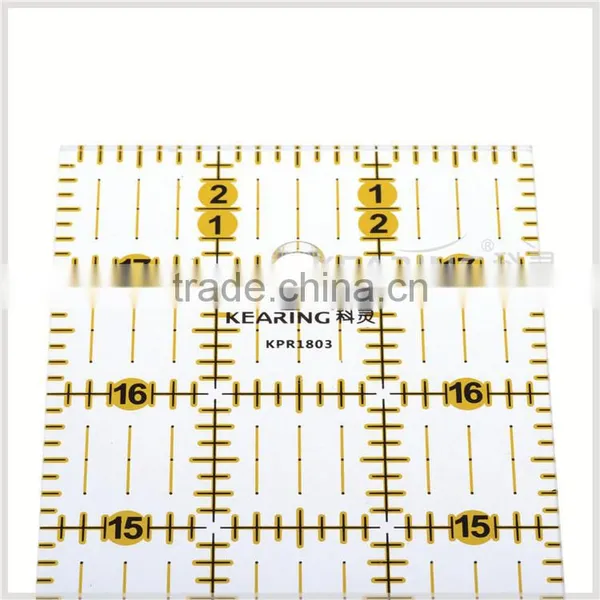 Kearing Chinese Factory Price OEM Inch Scale Acrylic Quilting Ruler, 18'' * 3'' Patchwork & Quilting Rulers # KPR1803 photo-6