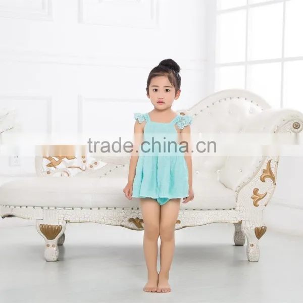 High Quality Beautiful Baby Girls 2 Pcs Outfits,lace Soft 2pcs Outfits photo-3