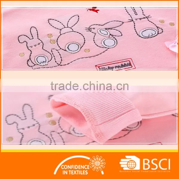 Baby Girl Rabbit Printed Clothing Set photo-3