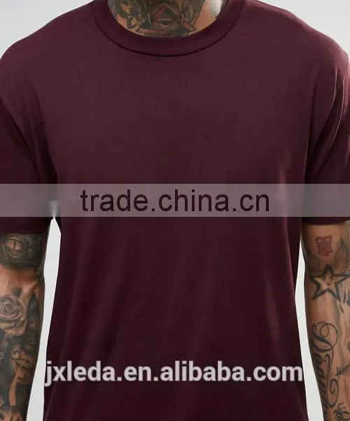 Wholesale Cropped Plain Crewneck T-shirt OEM Gym Men photo-3