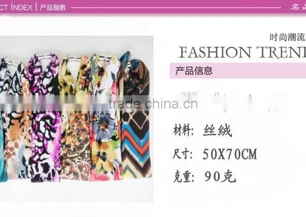 Cheap Custom Polyester Short Scarves Floral Print Colloer Scarves Jewelry Factory Directly Sales Infinity Scarves Manufacturer photo-4