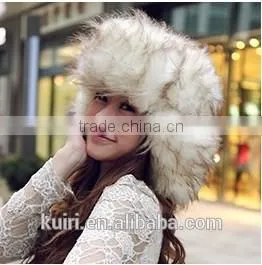 2016 New Style Winter Thick Warm Headgear Faux Fox Fur Women Hats Hot Fashion Cute Casual Female Elegant Caps photo-2