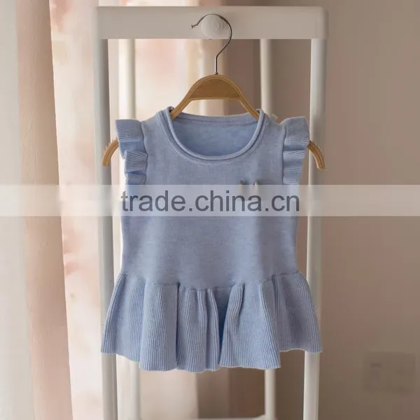 S32888W Baby Infant Kids Cute Fashion Appliques Vest Sweater 2017 Spring Fall Little Girls Knitwear photo-3