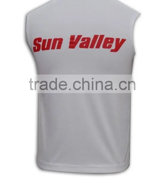 China Manufactory High Quality Hot Sell Blue Sleeveless Zip Sweater Vest photo-3