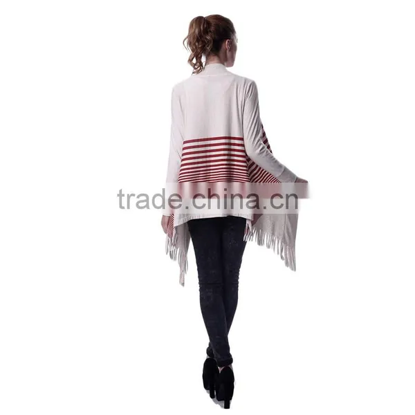 Vintage Ladies Tassels Loose Cardigans Tassel Coat Women Clothing photo-4