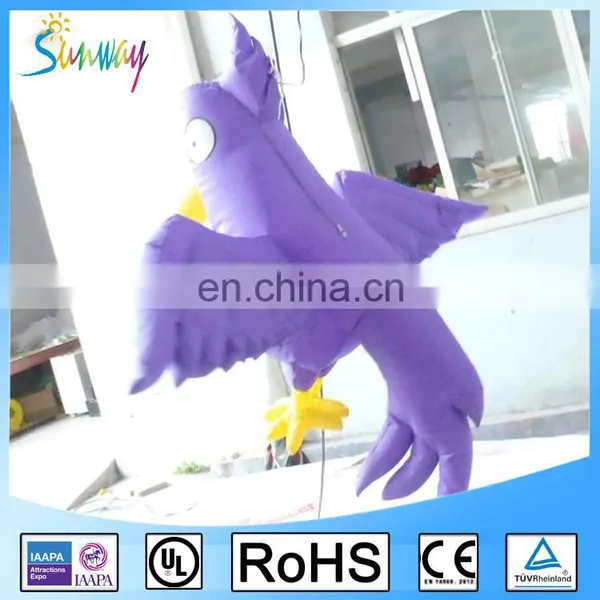 Customized Giant Hanging Purple Inflatable Parrot Bird For Advertising Or Decoration photo-2