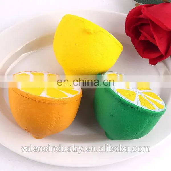 OEM Wholesale Anti Stress Soft PU Japan Squishy Kawaii Slow Rising Cute Lemon Toys Factory photo-6