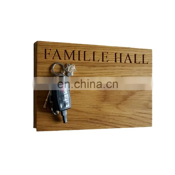 Popular 2017 Wooden Magnet Key Panel Hook With Customized Logo for Gift photo-2