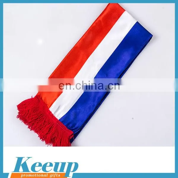 Custom Promotional Silk Satin Soccer Fans Scarf photo-4