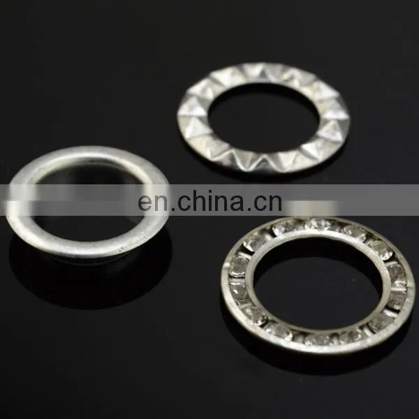 Rhinestone Nickle Metal Brass Eyelet Washer photo-2