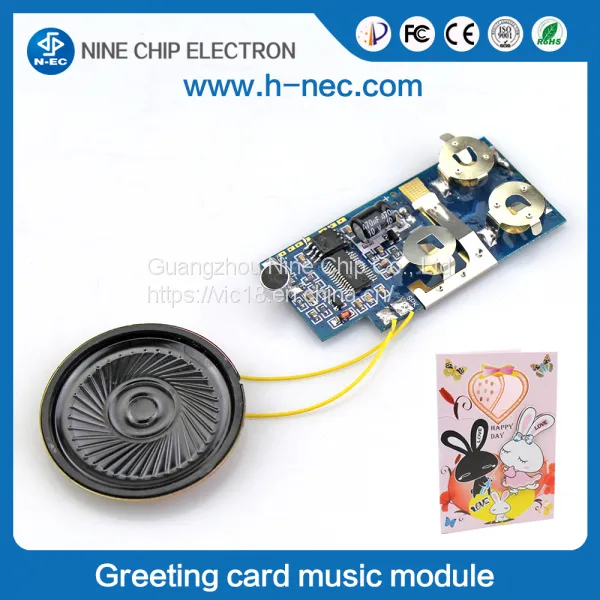 USB Recordable Music Module for Greeting Card Sound Module