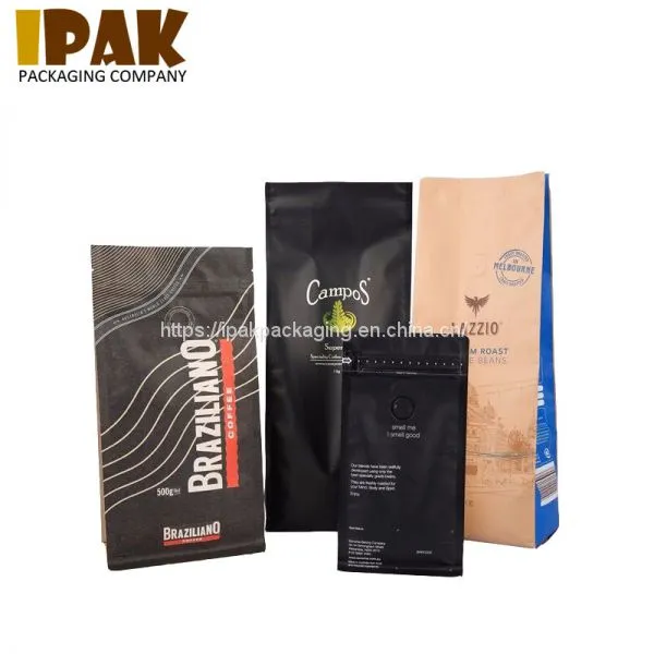 12oz Flat Bottom Coffee Zipper Bag With Valve photo-4