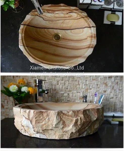 China Sandstone Wash Basins, Sandstone Bathroom Sinks, Stone Sink