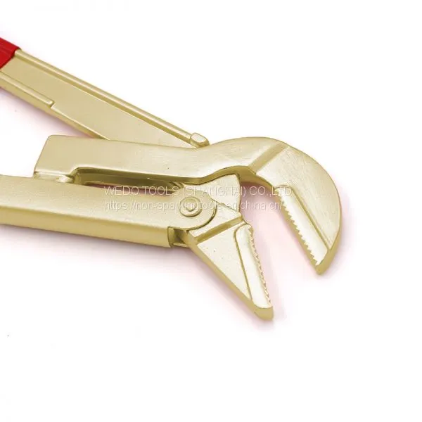 WEDO Non Sparking Aluminium Bronze DIN5234 Water Pump Pliers, Swedish Type 45° photo-3