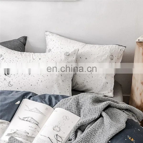 Manufacturers California King Deep Sleep Designer Brand 3 Pcs 100% Cotton Printing Durable Duvet Cover Bedding Set photo-6