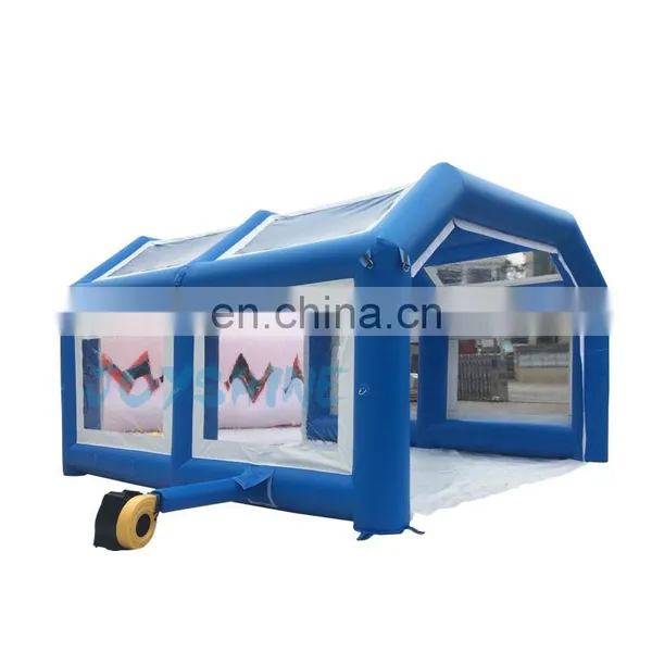 Cheap 0.55mm PVC Inflatable Car Wash Parking Carport Covers Mobile Spray Paint Booth Tents Inflatable Car Garage Tent photo-5