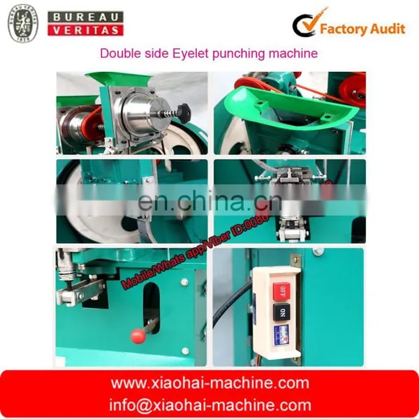 Double Side Automatic Eyelet Punching Machine photo-2