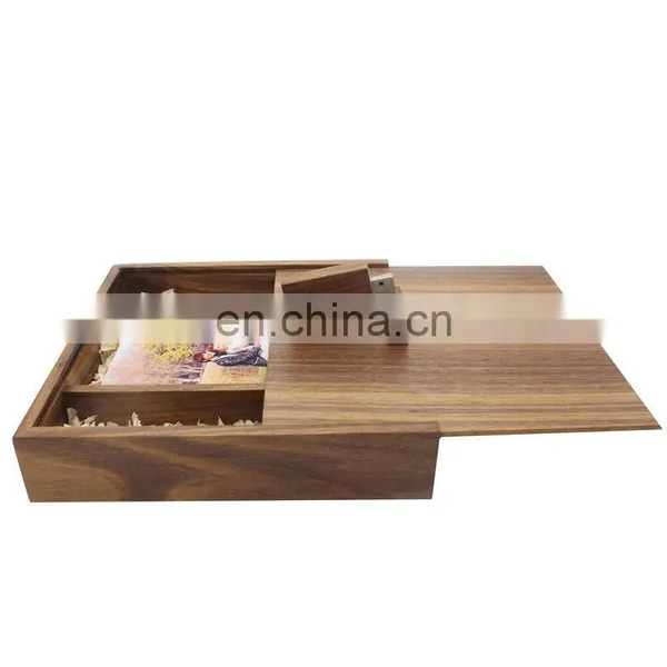 Custom Photo Album Wood Box USB 3.0 Memory Pen Drive For Photography Wedding DVD photo-3