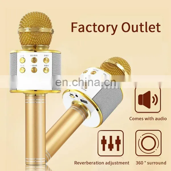 Handheld Wireless Microphone Professional Portable Factory Wholesale 2020 New Product For USB for Karaoke Microphone photo-2