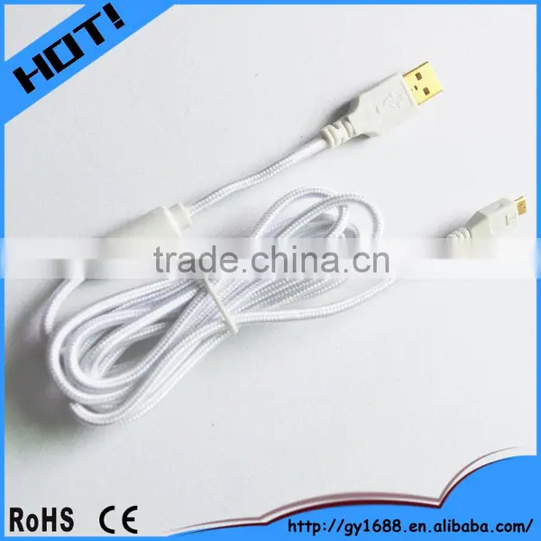 Nylon Braided Usb2.0 Data Sync Mobile Charger Cable 1m photo-2