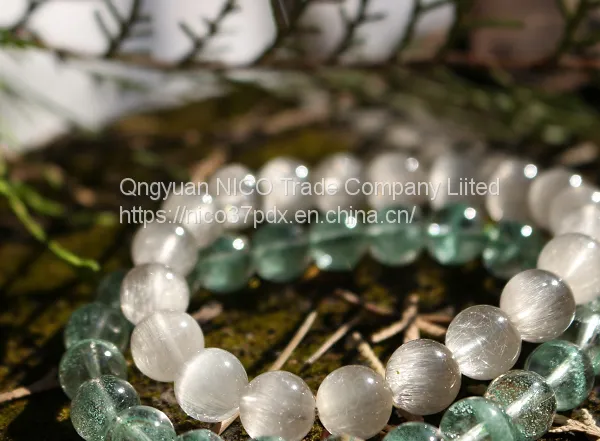 Collection Grade Natural White Crystal Bracelet Full Smooth Opal photo-2
