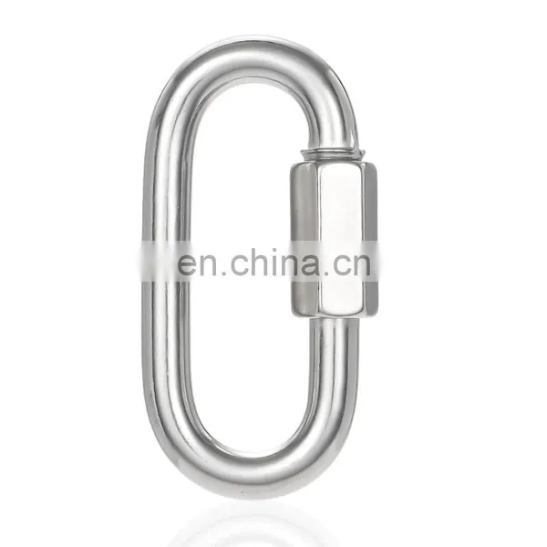 JRSGS Wholesale Quick Chain Link Chain Connecting Link Curt Threaded Stainless Steel Quick Link / Snap Hook photo-5