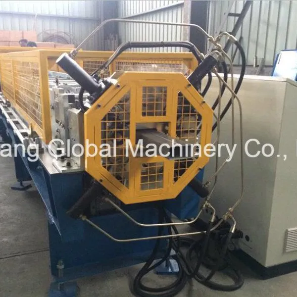 Galvanized Steel Round and Rectangular Rain Downspout Pipe RollForming Machine photo-5