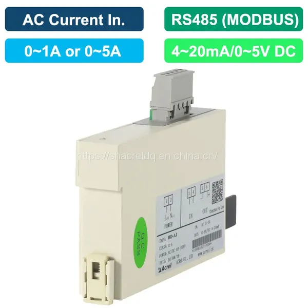 Acrel BD AI Electrical Transducer Input AC 0-1/5A Output 4-20mA Power AC/DC 85-270V photo-2