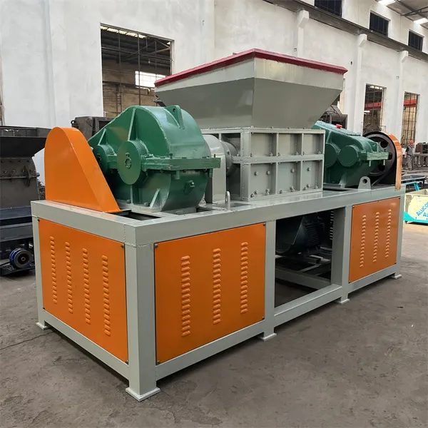 Waste Plastic Paper Cardboard Double Shaft Shredder Machine Dual Axis Shredder for Metal Shell Paper Roller photo-4
