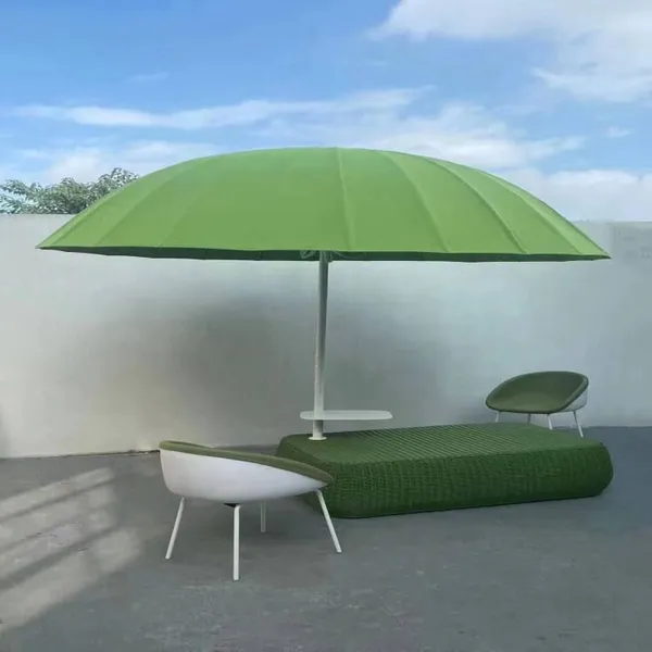 Fiberglass Patio Umbrella, Garden Outdoor Furniture Sun Umbrella, New Mushroom-shaped Aluminum Outdoor Umbrella photo-3